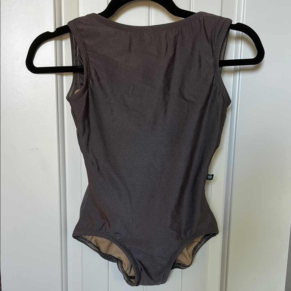 Kids One Piece Gray Leotard